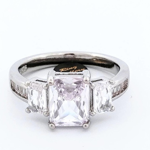 Diamond Wedding Set / Engagement Ring 925/14K size 6,7,8,9,10 - Picture 2 of 11